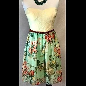 City Triangles Strapless Dress